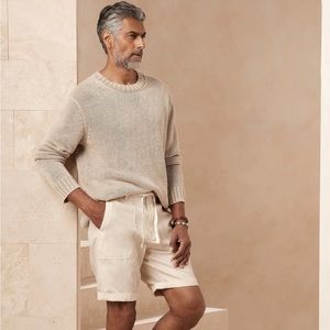 Banana Republic Mens White Utility Shorts